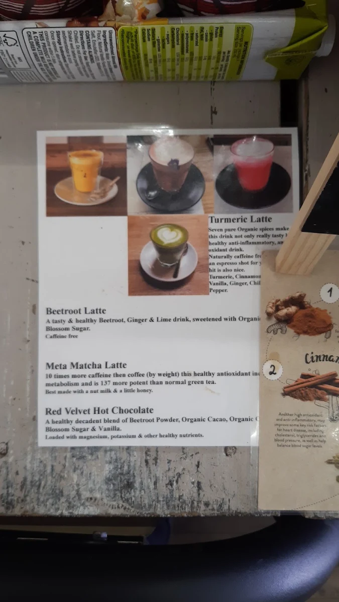 Menu, Bean to