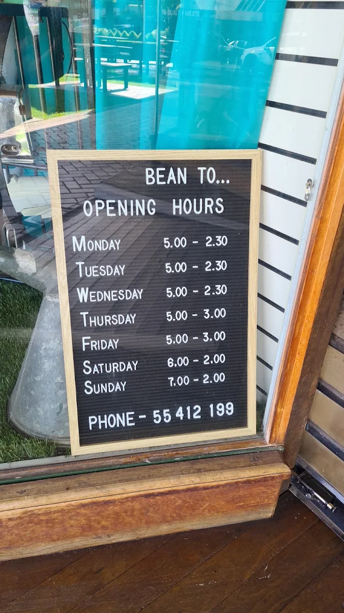 Menu, Bean to