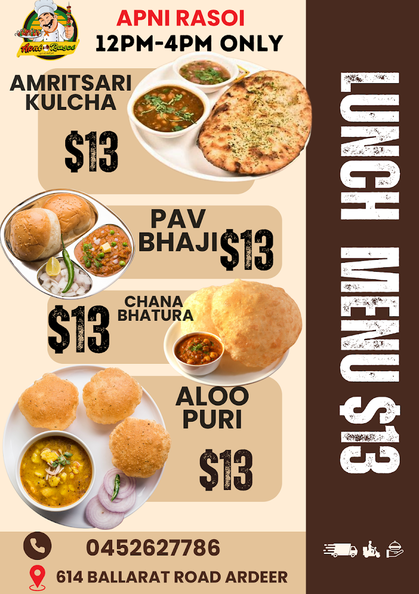 Menu, Apni Rasoi