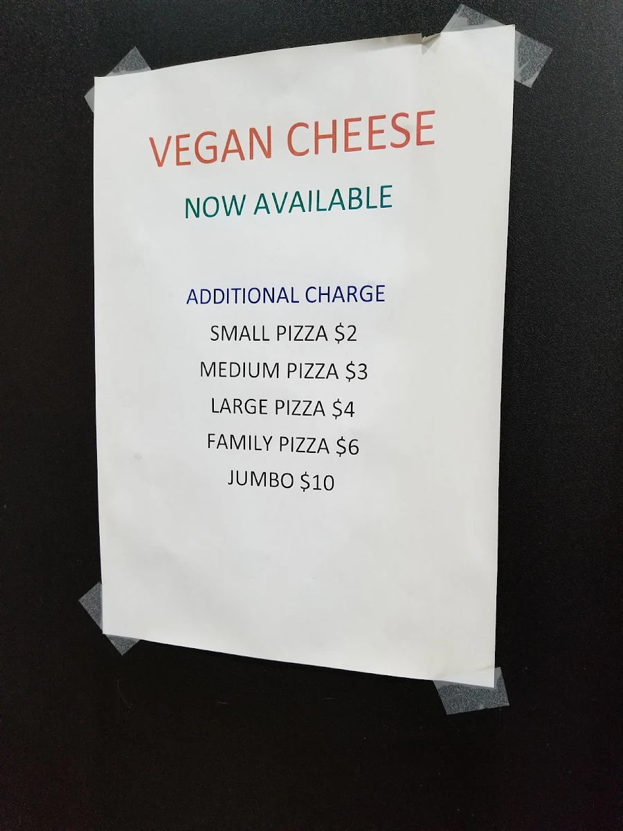 Menu, Johnny Boys Pizza - Endeavour Hills