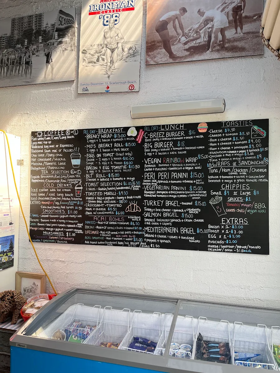 Menu, C-Breez Kiosk