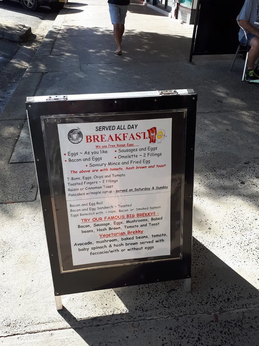Menu, The Austral Cafe And Bakery