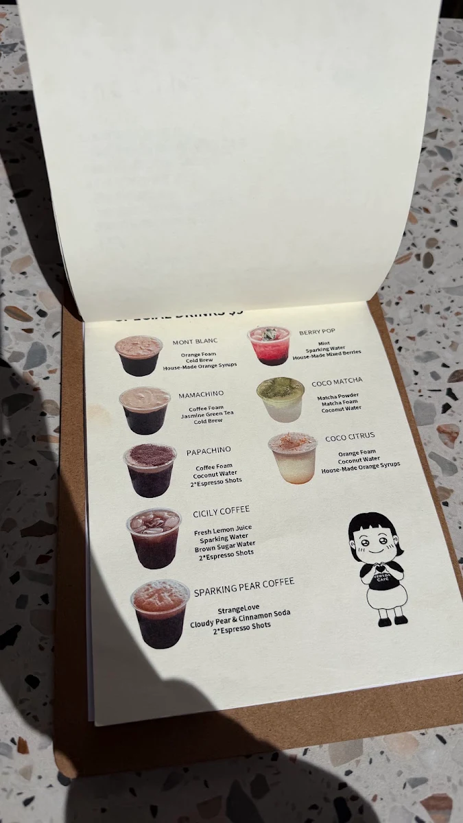 Menu, Happy Sip