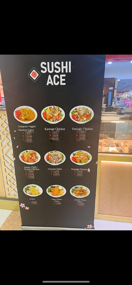 Menu, Sushi Ace Strathpine