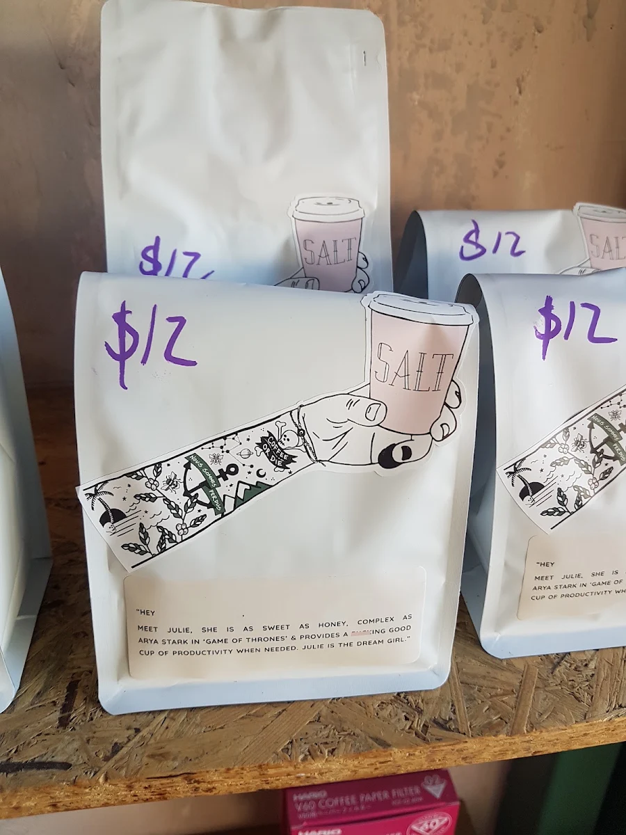 Menu, Salt Coffee Roasters