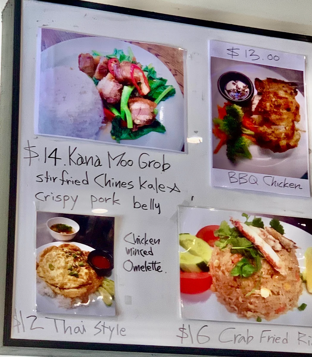 Menu, Thai Volunteer