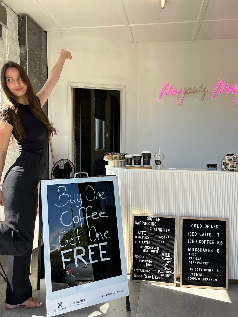 Menu, Morgan's Coffee House