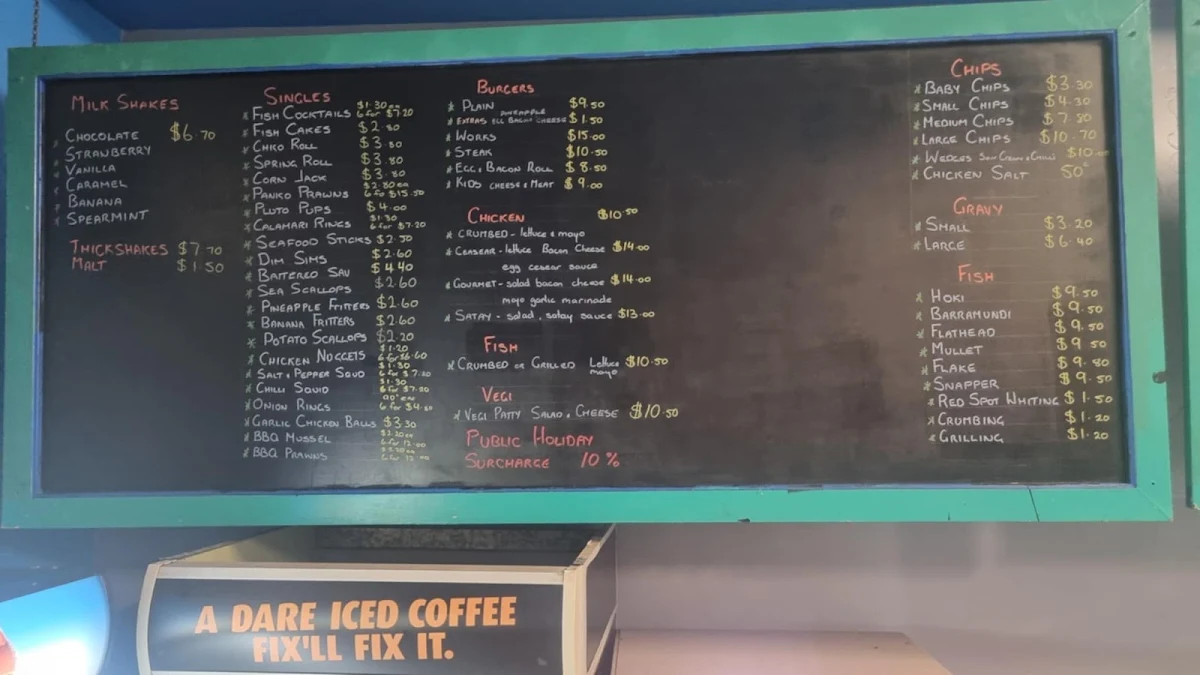 Menu, Deep Sea Delights