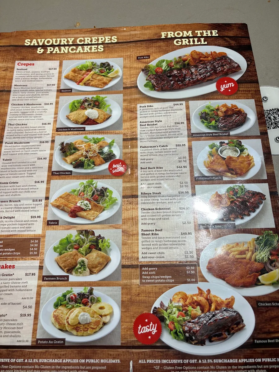 Menu, Pancakes on the Rocks Beverly Hills