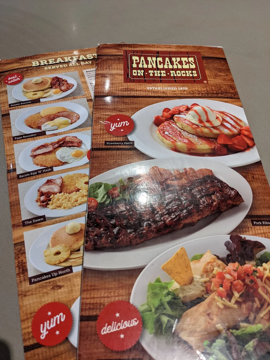 Menu, Pancakes on the Rocks Beverly Hills