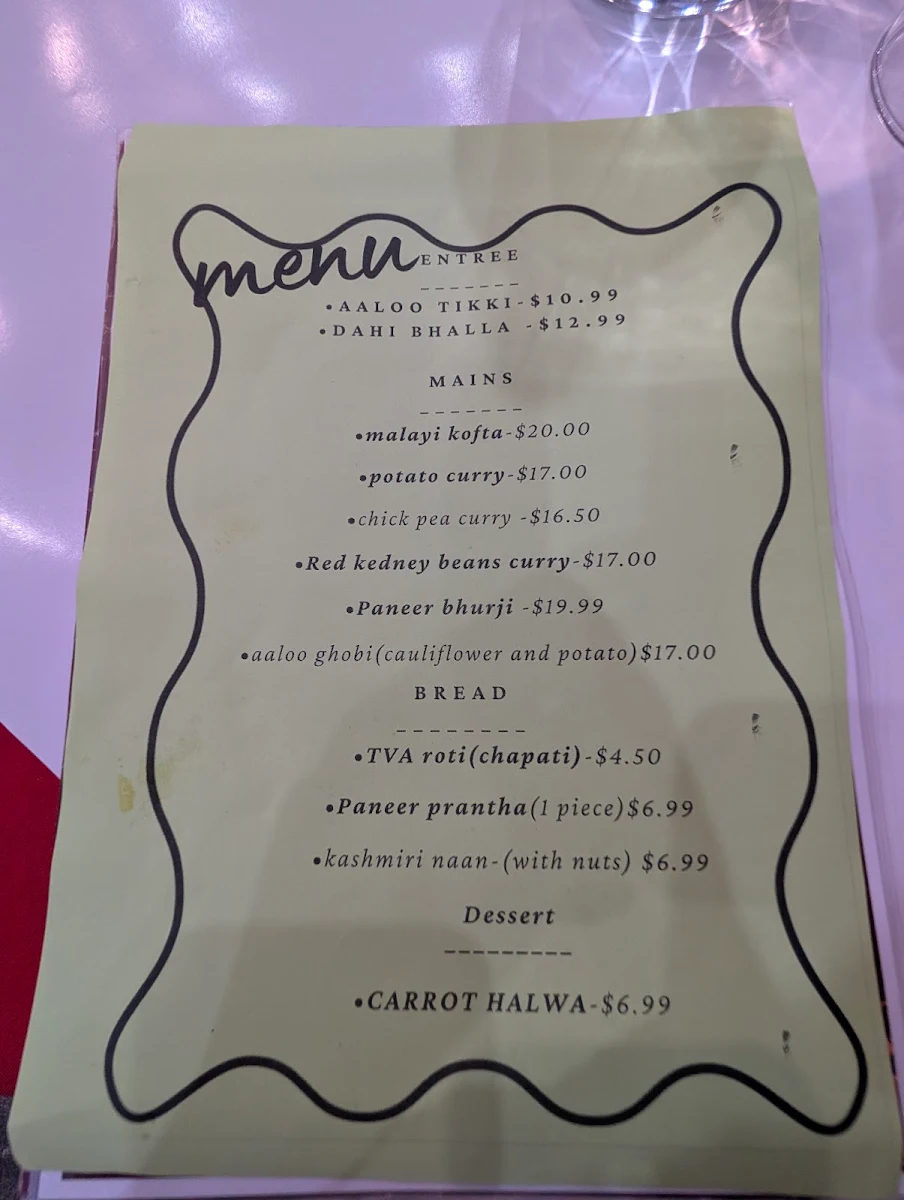 Menu, Desi Grill Bairnsdale