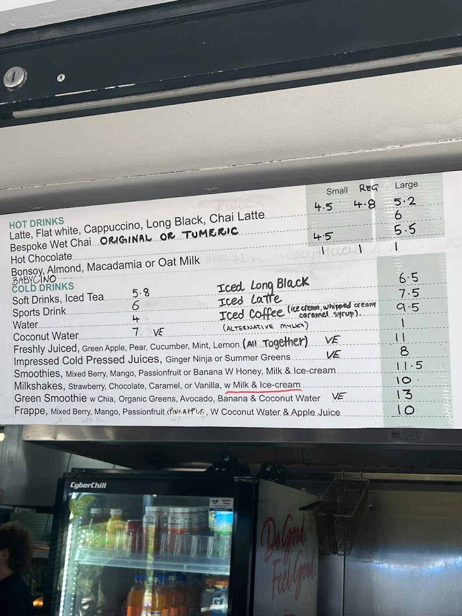 Menu, Seasalt Clovelly
