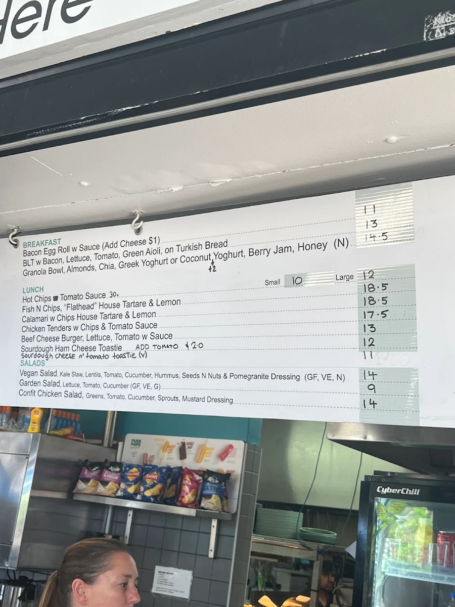 Menu, Seasalt Clovelly
