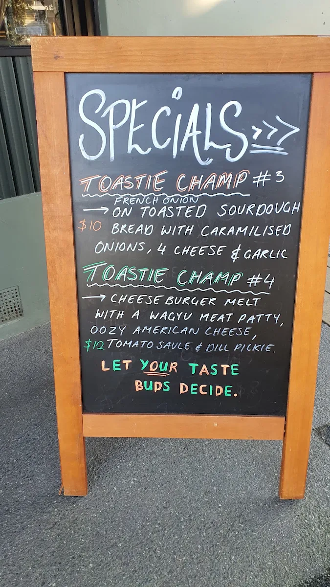 Menu, Main Street Cafe