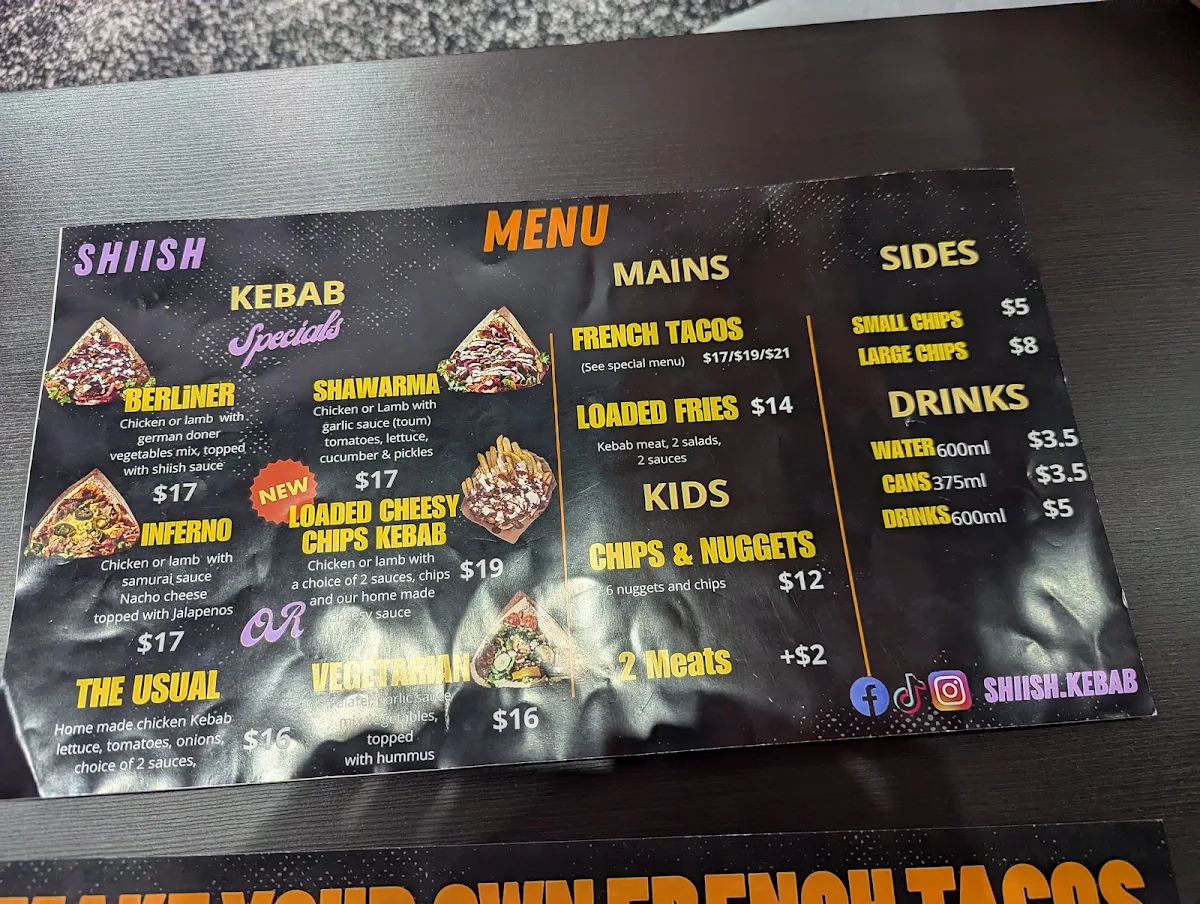 Menu, Pancho's Mexican Villa Restaurant - East Vic Park