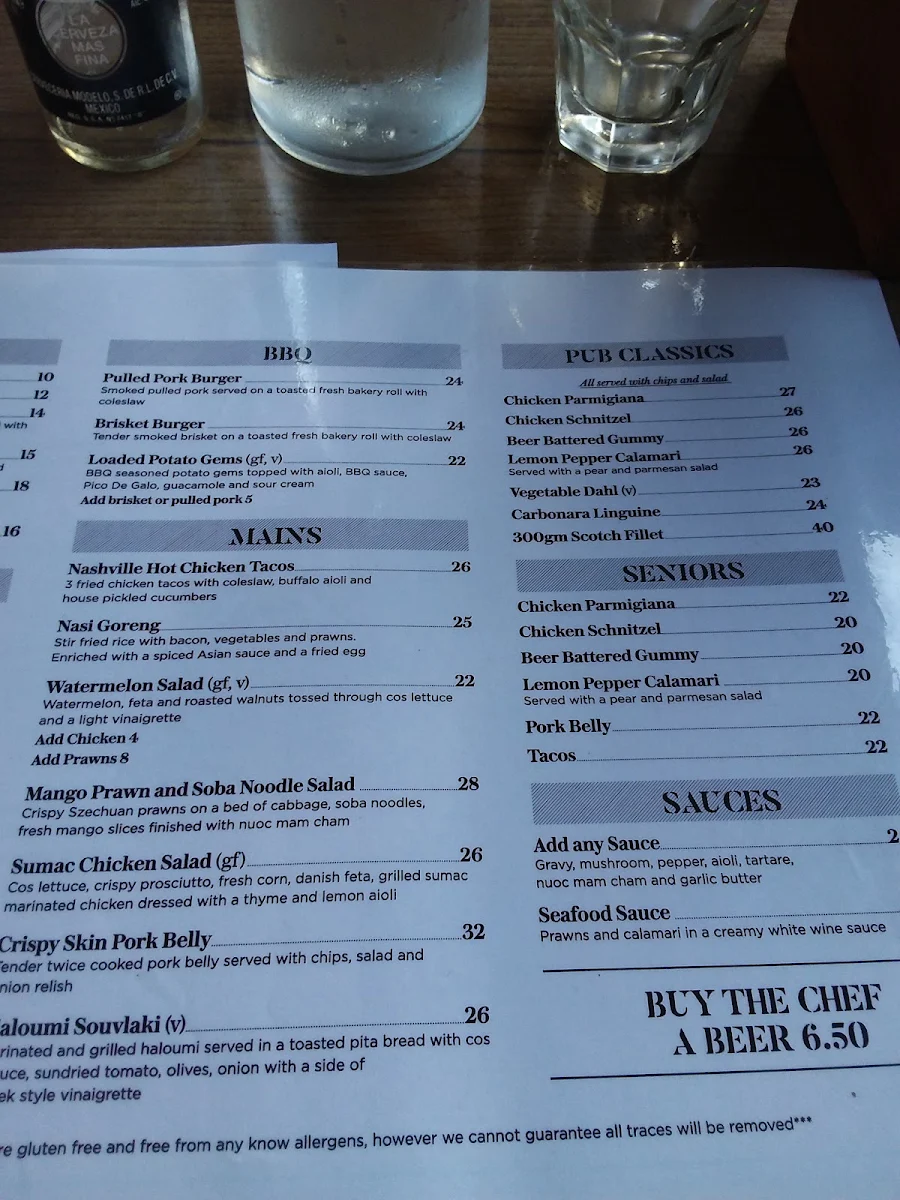 Menu, Meeniyan Hotel