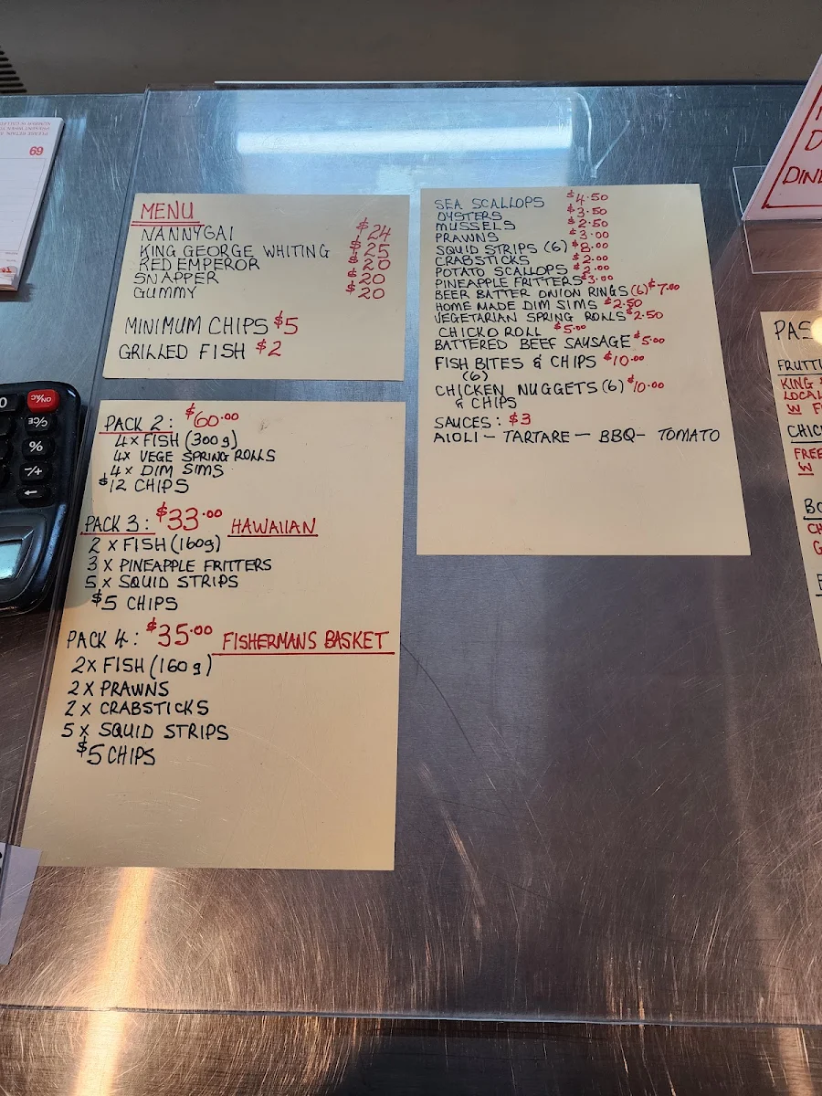 Menu, Nannygai on the Hill