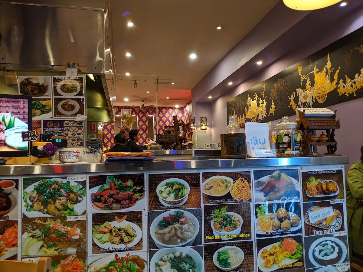 Menu, GU Thai Studio Kitchen