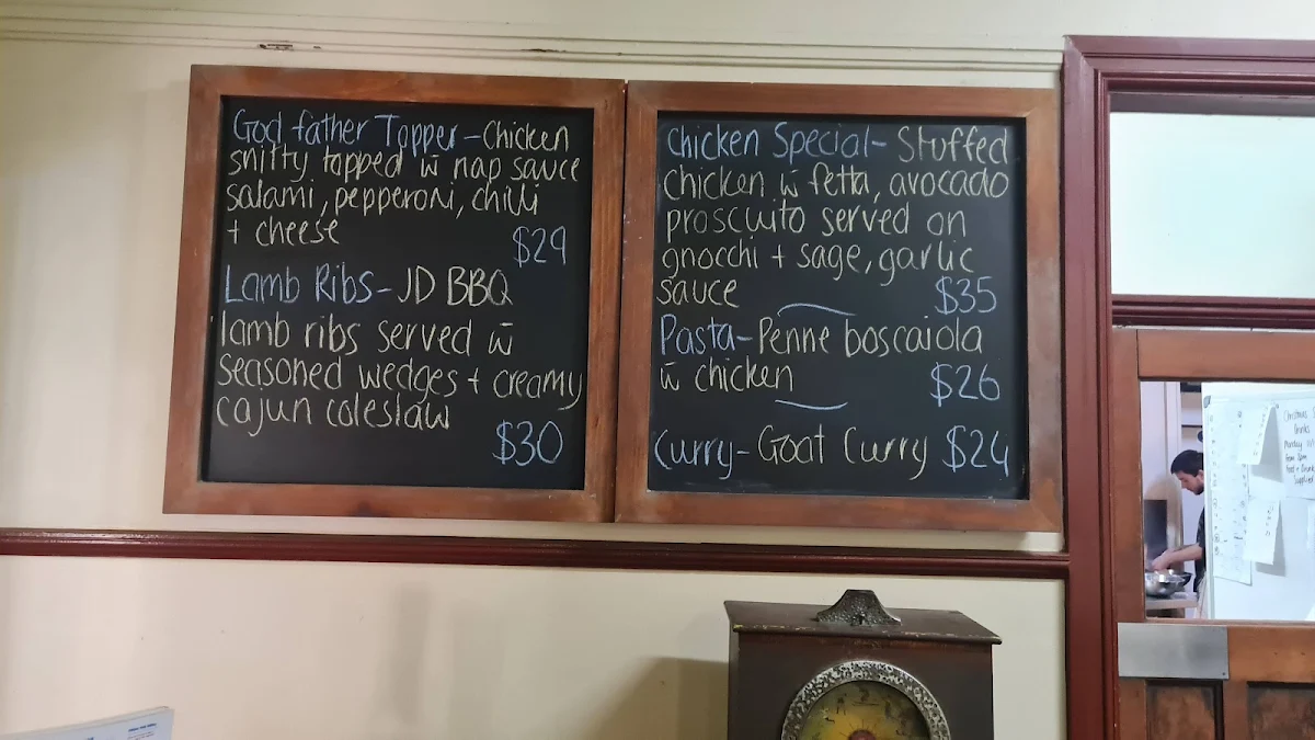 Menu, Ocean View Hotel