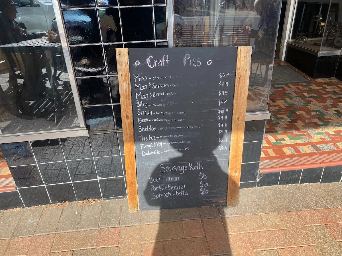 Menu, The Pie Mechanic