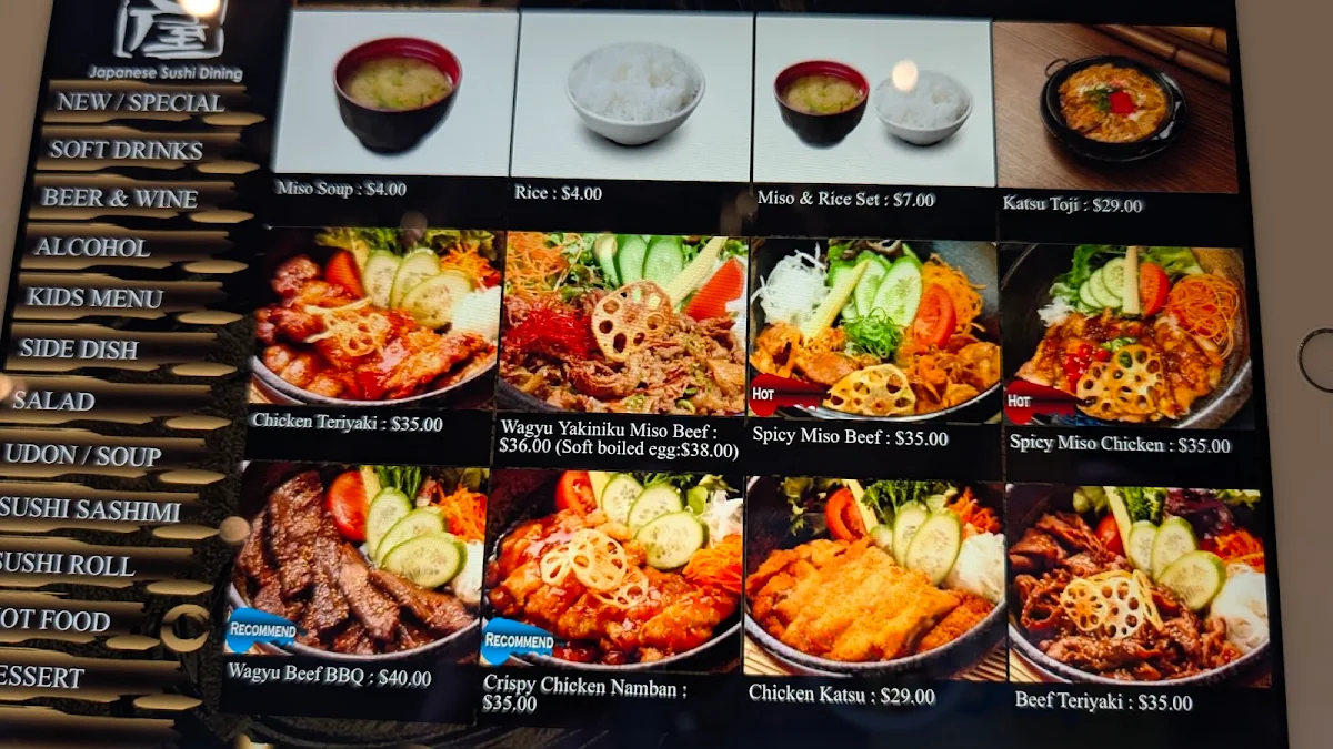 Menu, Kokoroya
