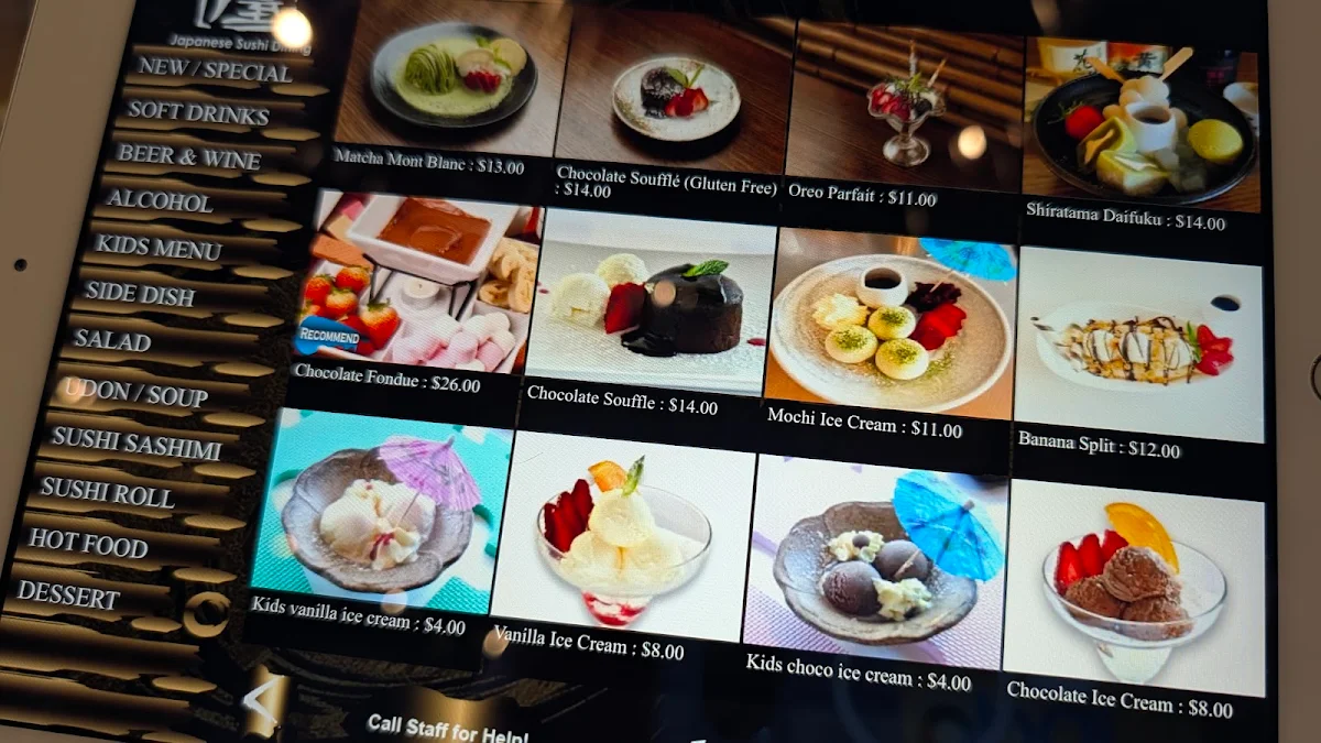 Menu, Kokoroya