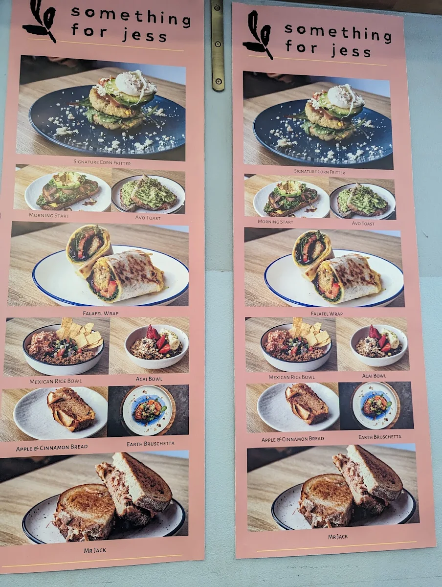 Menu, Something for Jess - SFJ Cafe & Coffee