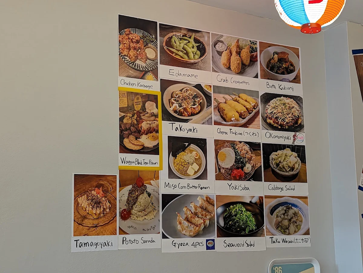Menu, Yakitori Bar Kitsch Tokyo