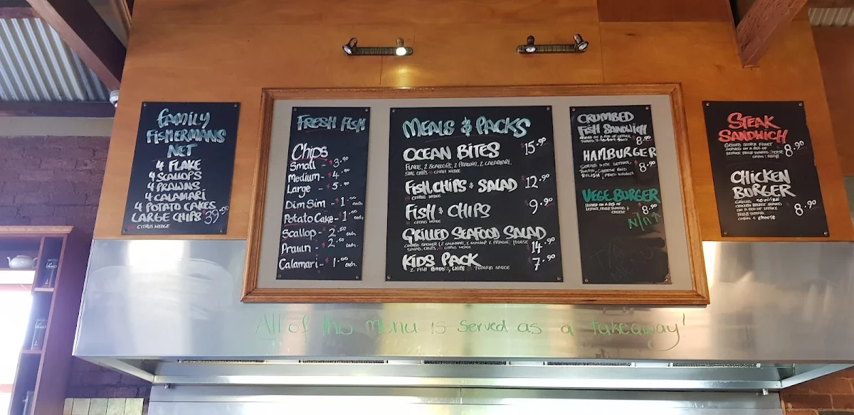 Menu, Gullivers cafe
