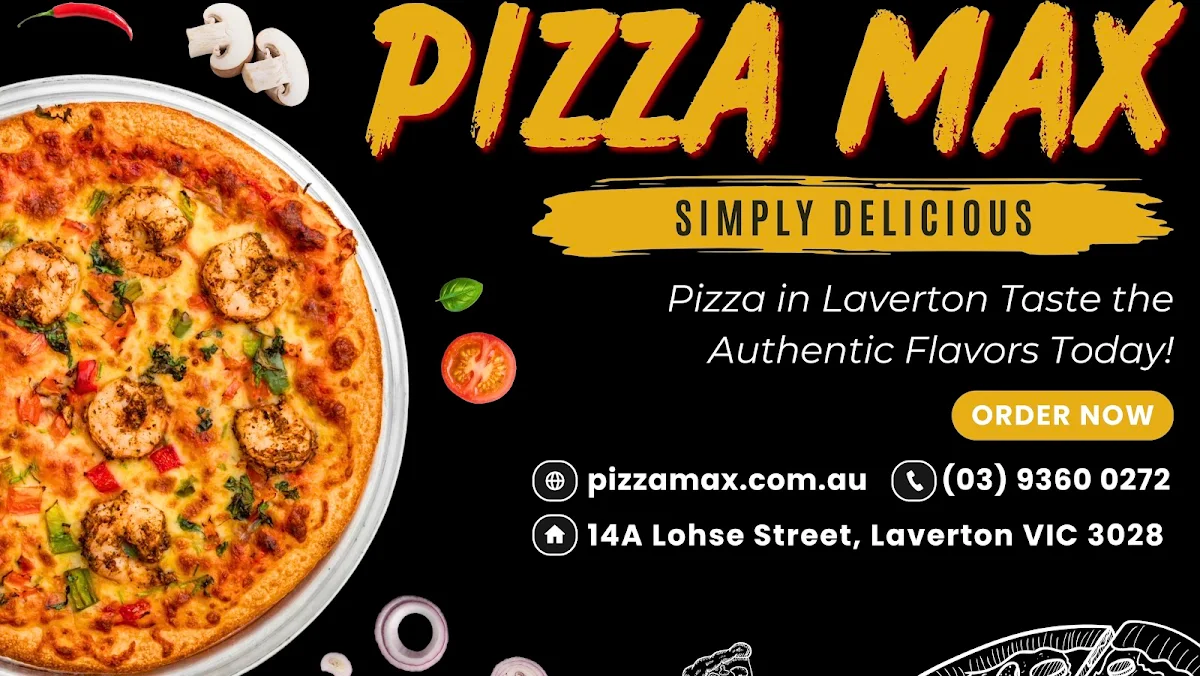 Menu, Pizza Max Laverton