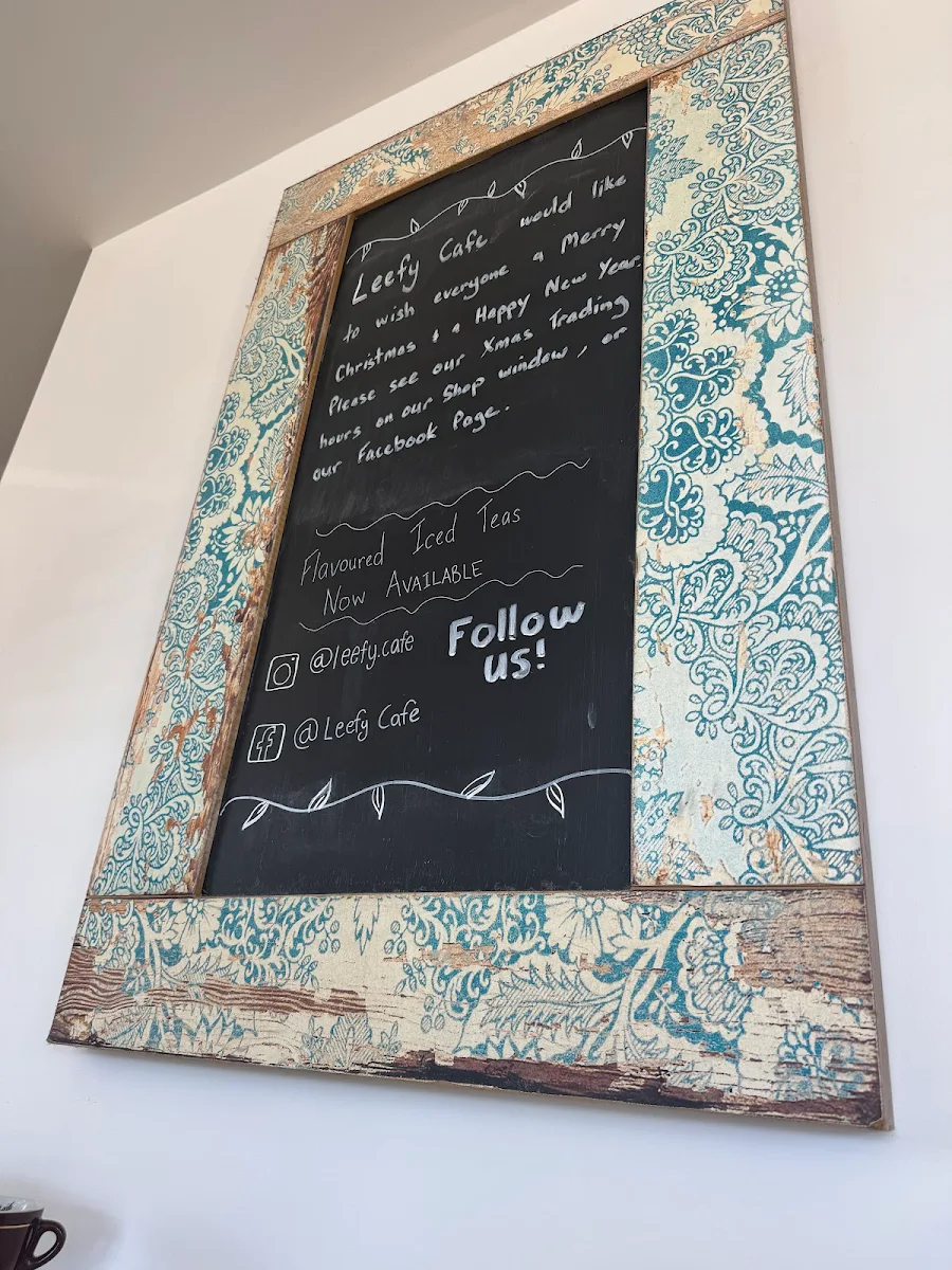 Menu, LEEFY CAFE