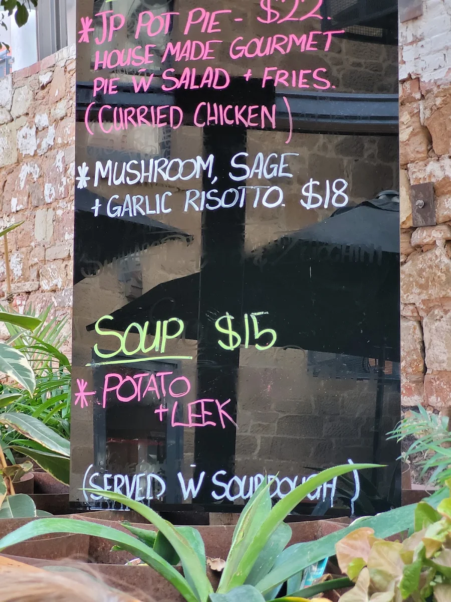Menu, Jam Packed Cafe