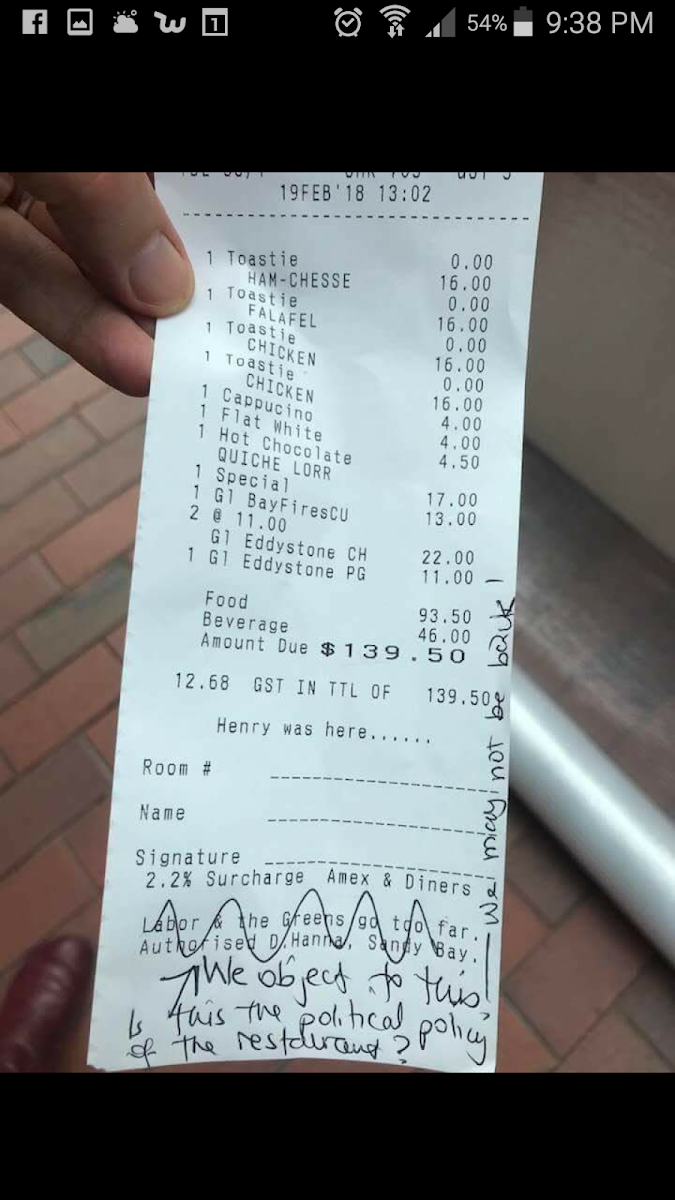 Menu, Jam Packed Cafe