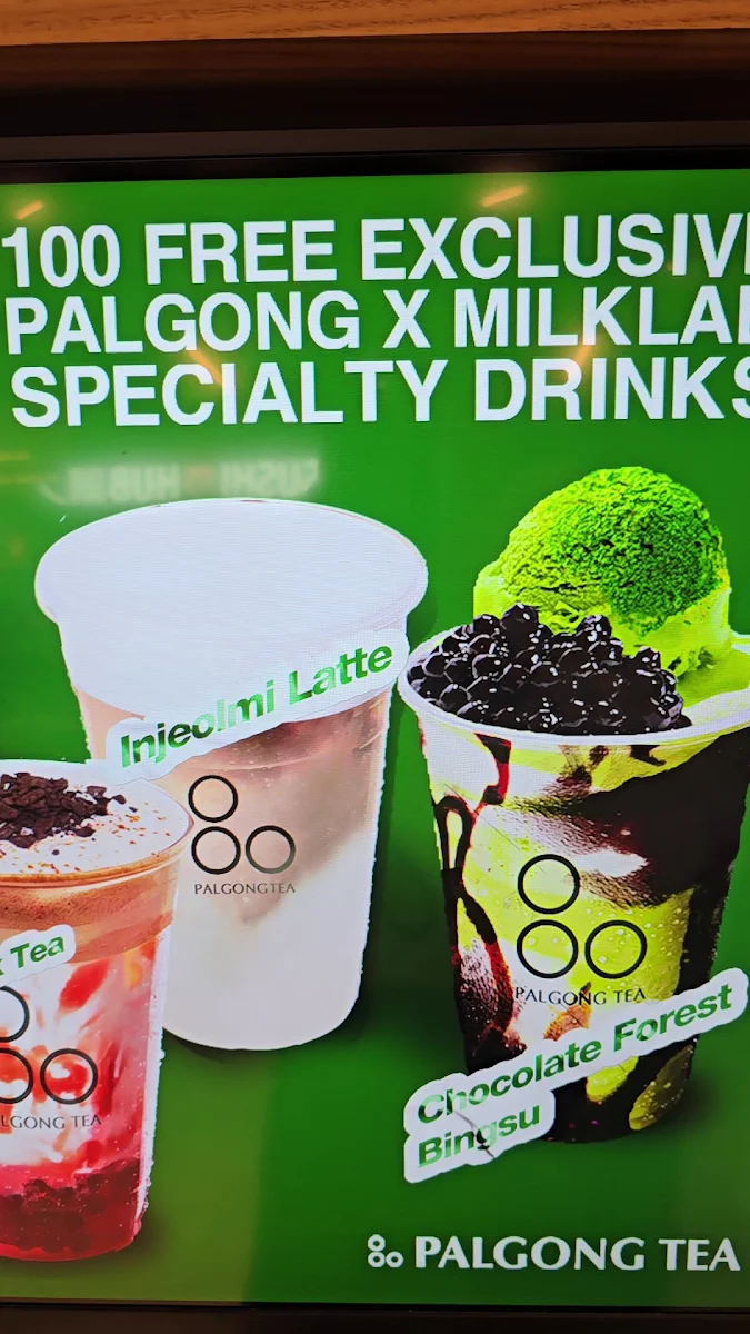 Menu, Palgong Tea Forest Hill