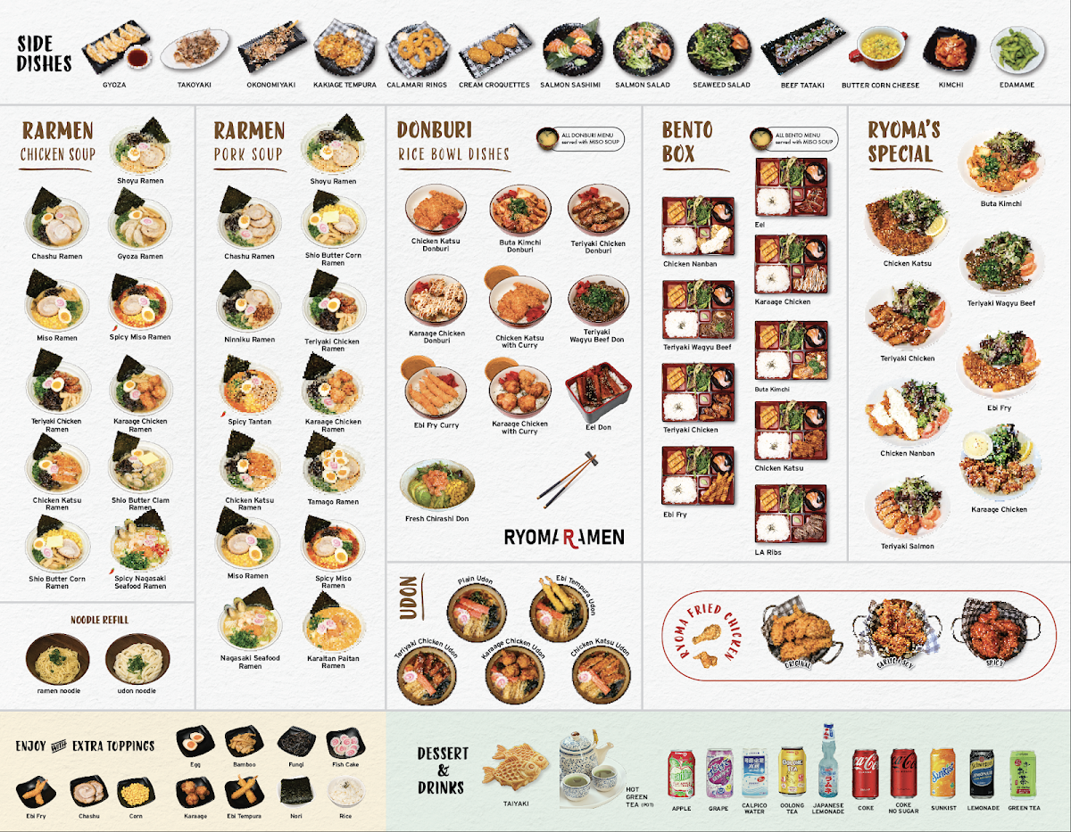 Menu, Ramen Ryoma
