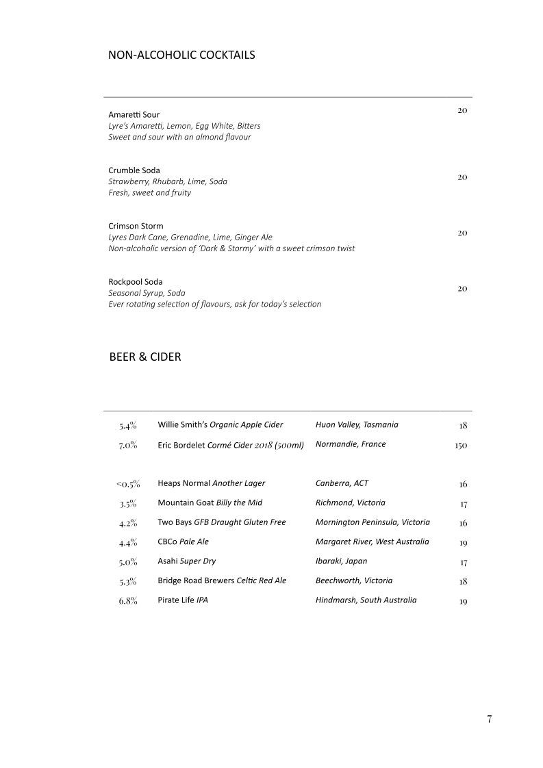 Menu, Rockpool Bar & Grill Melbourne