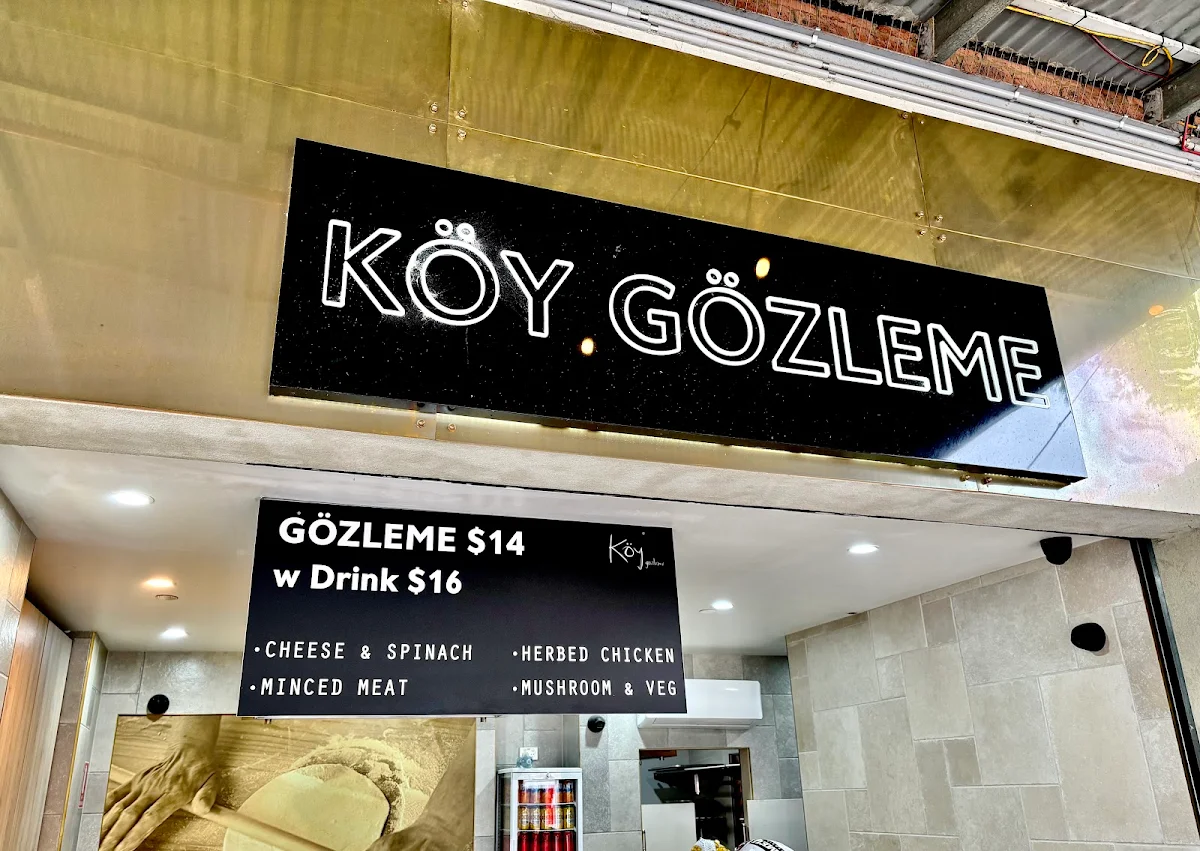 Menu, Köy Restaurant