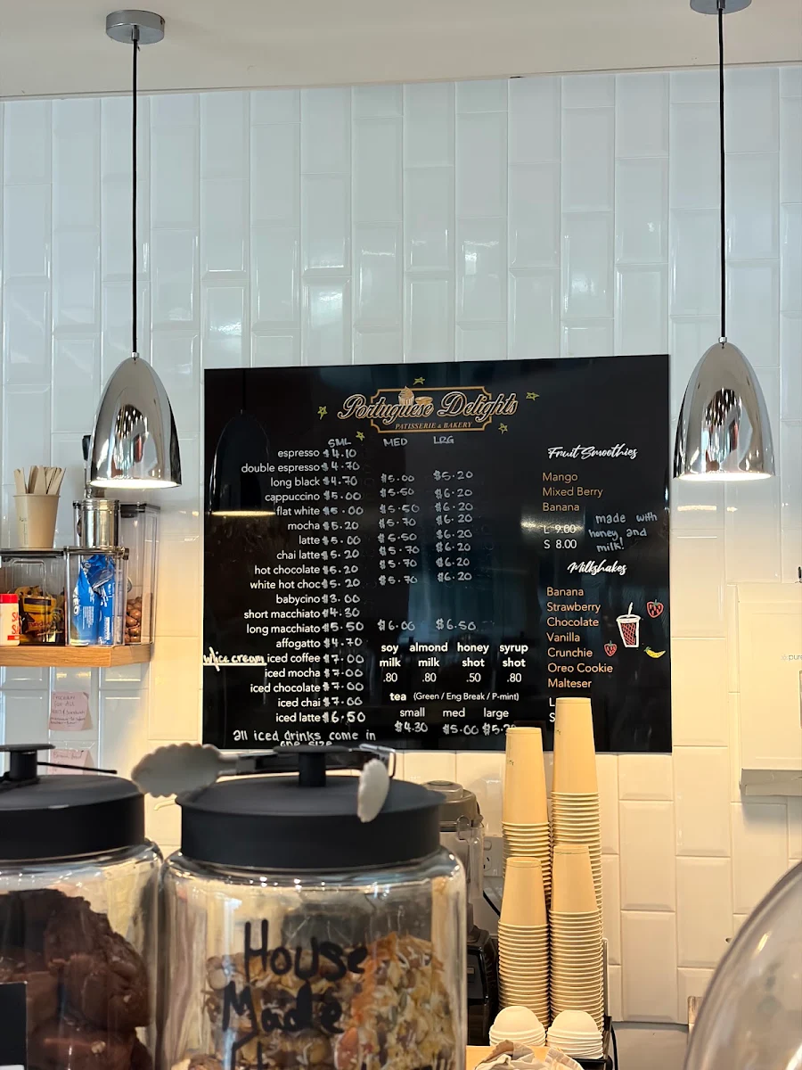 Menu, Portuguese Delights