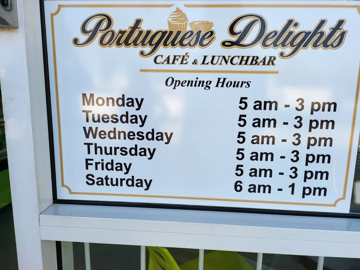 Menu, Portuguese Delights