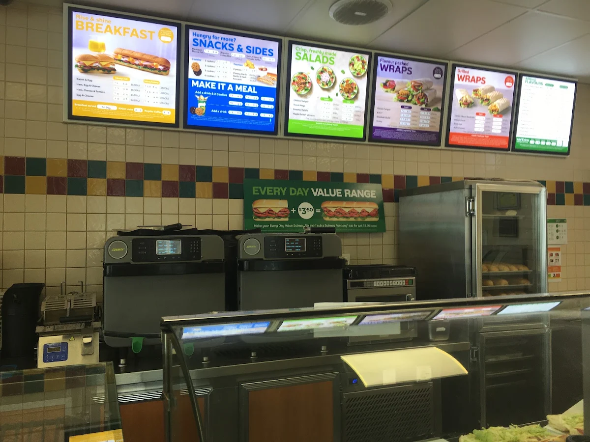 Menu, Subway