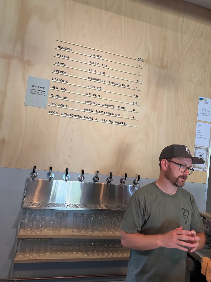 Menu, 27 South Brewing