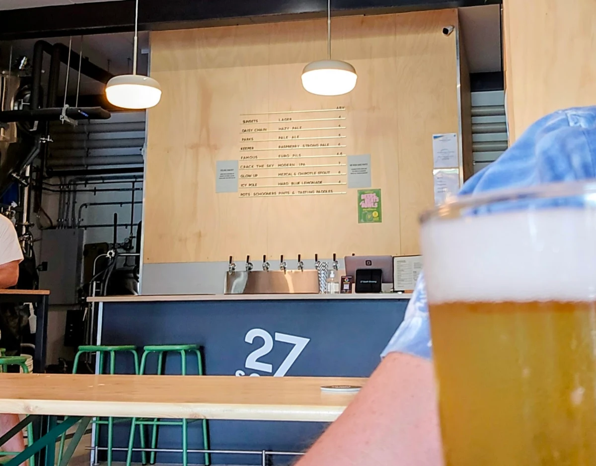 Menu, 27 South Brewing