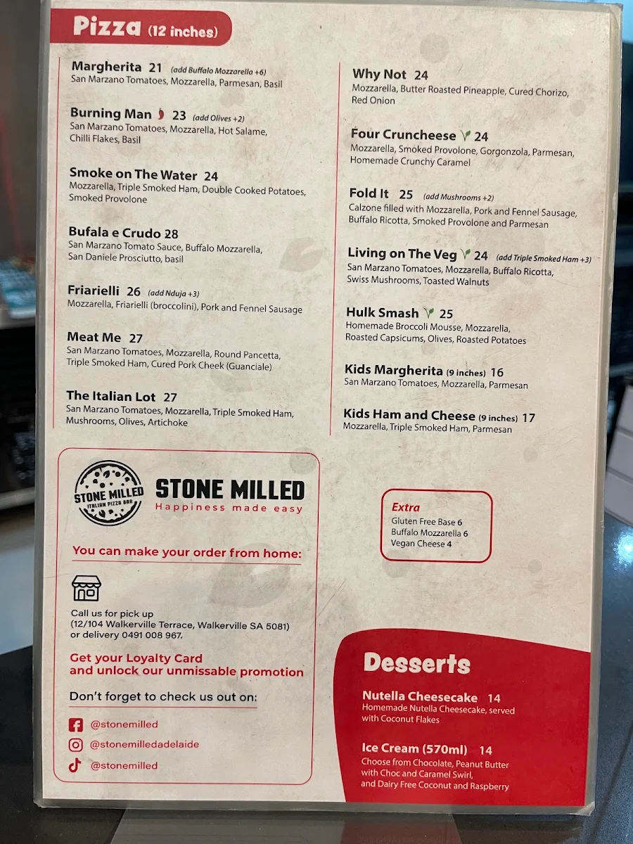 Menu, Stone Milled Italian Delicatessen