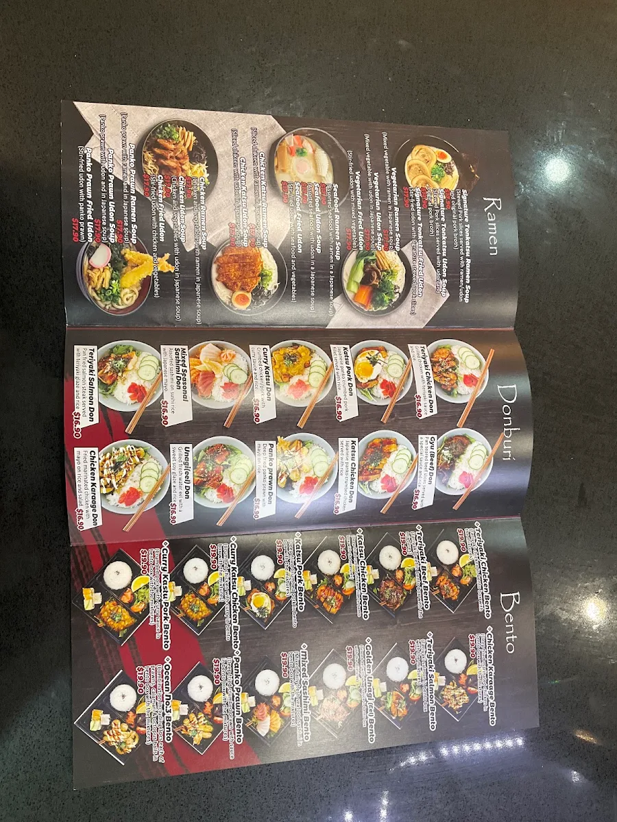 Menu, Totem Sushi
