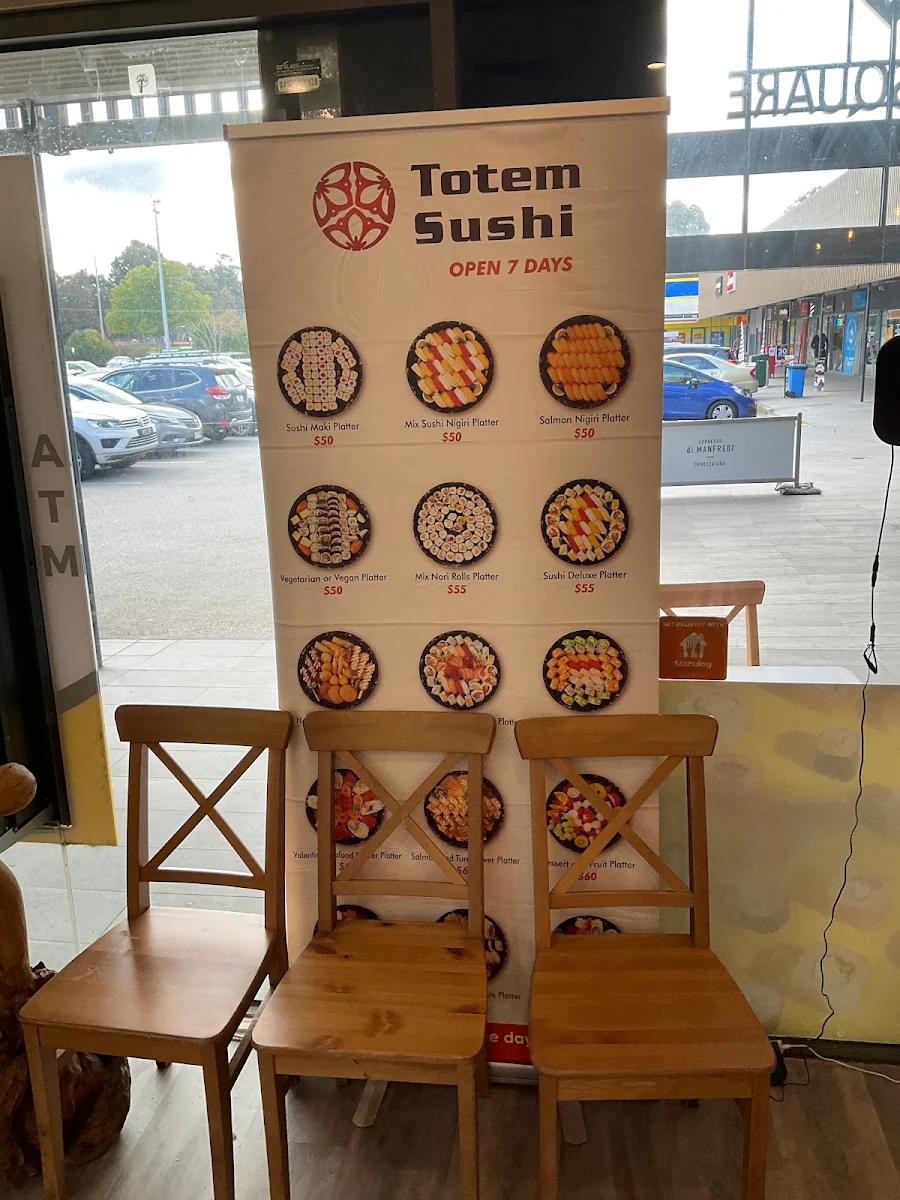 Menu, Totem Sushi