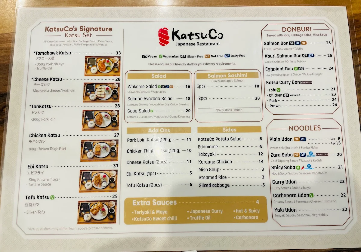Menu, KatsuOn