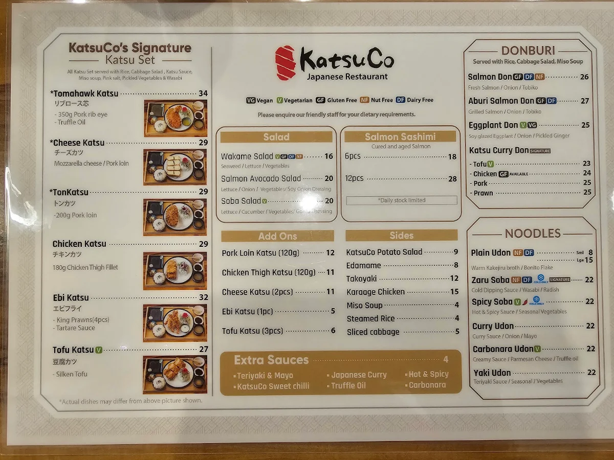 Menu, KatsuOn