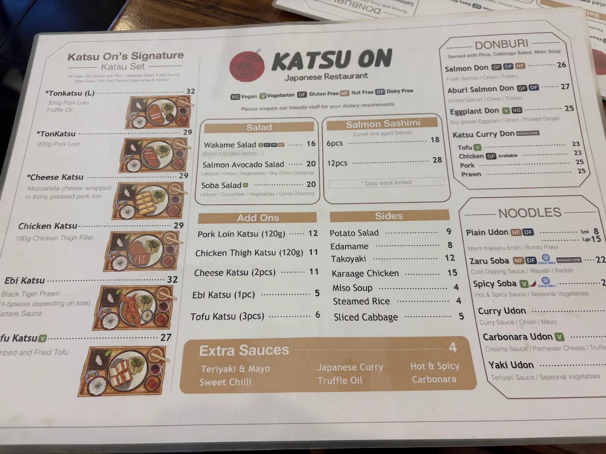 Menu, KatsuOn