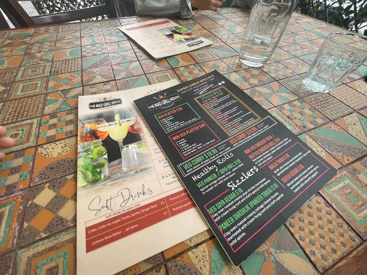 Menu, The Mad Grill House