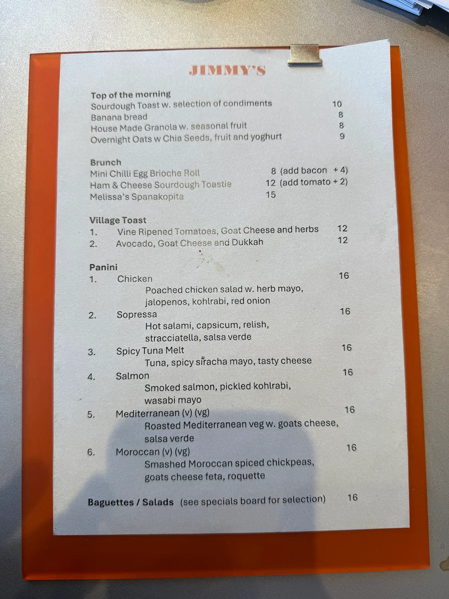 Menu, 345 Richmond